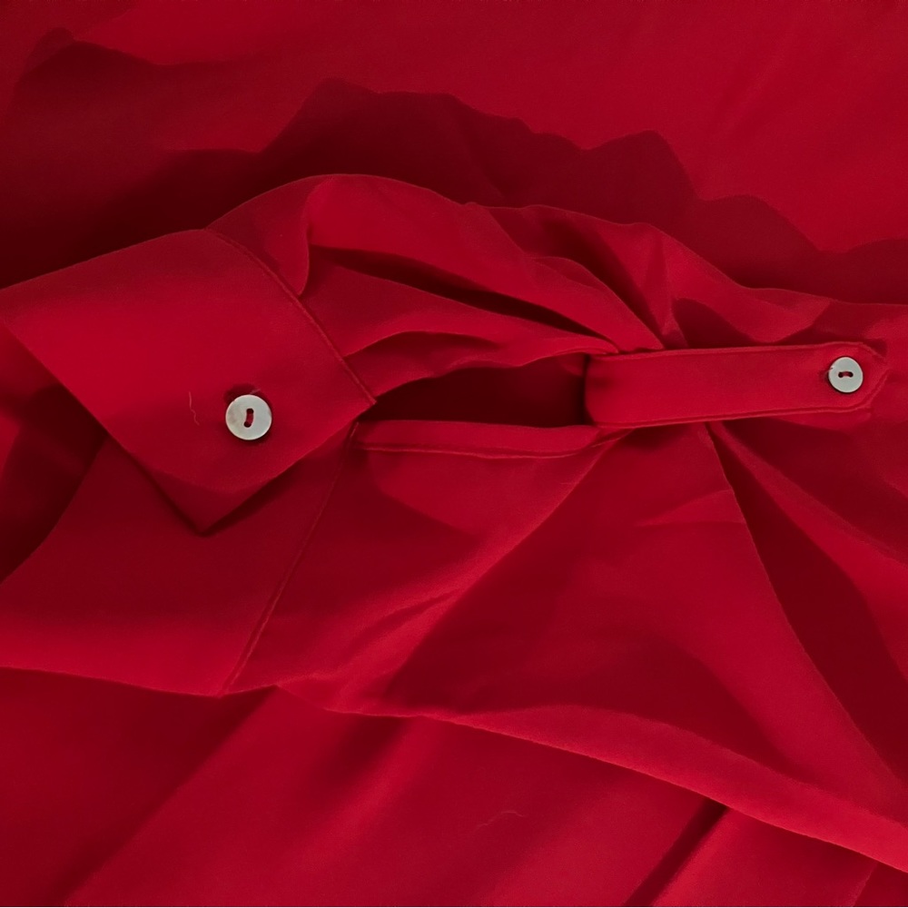 ModCloth Red Sheer Tunic - Picture 2 of 5